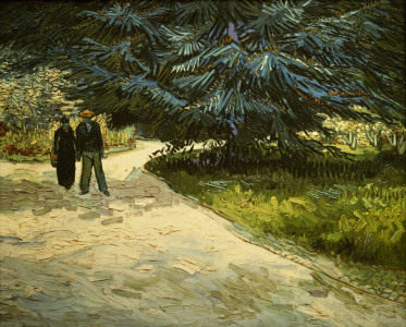 Vincent van Gogh / Public Garden w. Couple (1888)